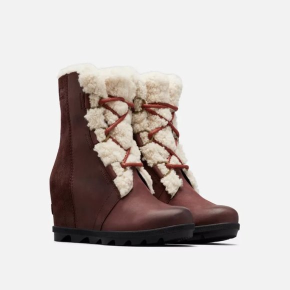 WOMEN'S JOAN OF ARCTIC WEDGE II SHEARLING BOOT NWT - Picture 2 of 2